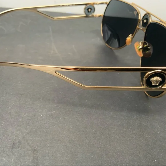 Versace Gold Aviator Sunglasses - Picture 5 of 10